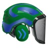 casque-protos-integral-forestier-visiere-f39-olive-bleu-metallise