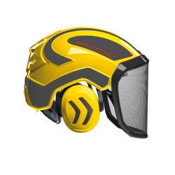 casque-protos-integral-forestier-visiere-f39-jaune-et-gris