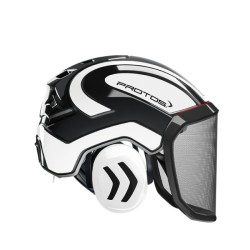 casque-protos-integral-forestier-visiere-f39-noir-et-blanc
