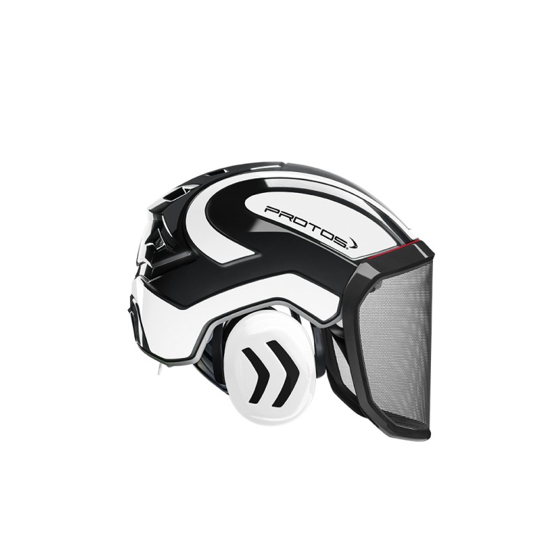 casque-protos-integral-forestier-visiere-f39-noir-et-blanc