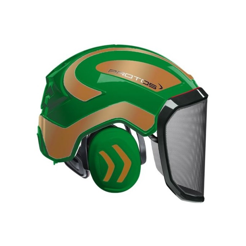 casque-protos-integral-forestier-visiere-f39-vert-et-or