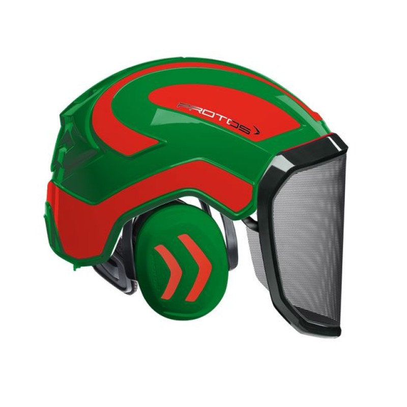 casque-protos-integral-forestier-visiere-f39-vert-et-rouge-orange