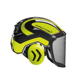 casque-protos-integral-forestier-visiere-f39-noir-et-jaune-fluo