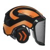casque-protos-integral-forestier-visiere-f39-noir-et-orange-reflechissant