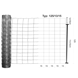 CLOTURE GALVANISEE FORESTIERE - A GIBIER - AGRICOLE - 125CM X 50M