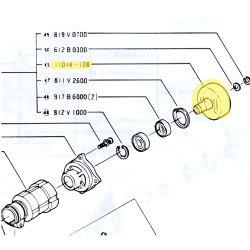 cloche-embrayage-debroussailleuse-kaaz-v20-mitsubishi-t110-11014-128-11014128