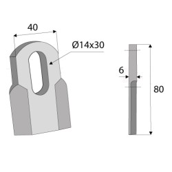 COUTEAU FLEAU DROIT BROYEUR...