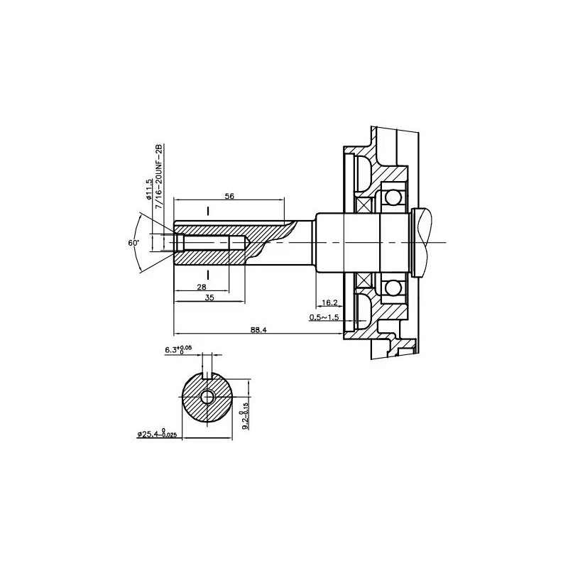 moteur-complet-loncin-axe-horizontal-g270f-g270-f-270-cm3-axe-254mm-x-88-mm
