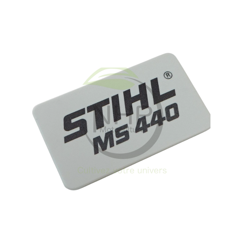 PLAQUE MATRICULE MS440 STIHL 11289671511 - 1128-967-1511 - PIECE D'ORIGINE
