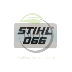 PLAQUE MATRICULE 066 STIHL 11229671505 - 1122-967-1505 - PIECE D'ORIGINE