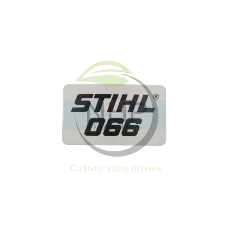 PLAQUE MATRICULE 066 STIHL 11229671505 - 1122-967-1505 - PIECE D'ORIGINE