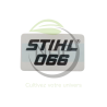 PLAQUE MATRICULE 066 STIHL 11229671505 - 1122-967-1505 - PIECE D'ORIGINE
