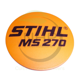 PLAQUE MATRICULE MS270 STIHL 11339671500 - 1133-967-1500 - PIECE D'ORIGINE