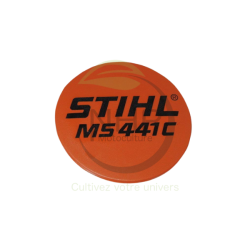 PLAQUE MATRICULE MS441CM STIHL 11389671501 - 1138-967-1501 - PIECE D'ORIGINE
