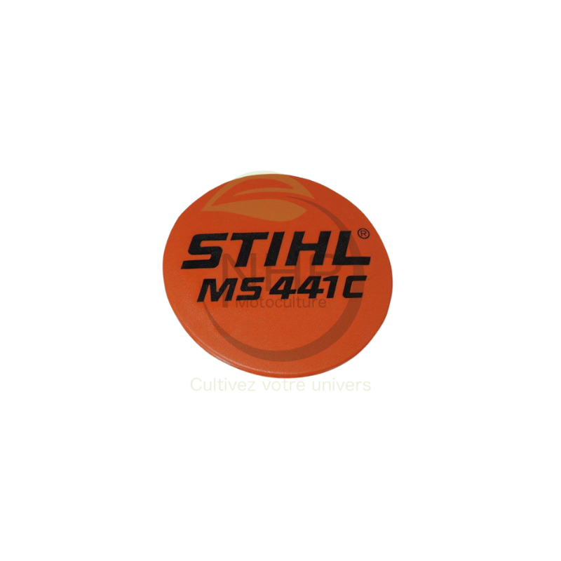 PLAQUE MATRICULE MS441CM STIHL 11389671501 - 1138-967-1501 - PIECE D'ORIGINE