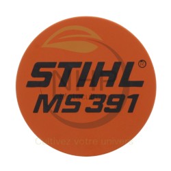 PLAQUE MATRICULE MS391 STIHL 11409671502 - 1140-967-1502 - PIECE D'ORIGINE