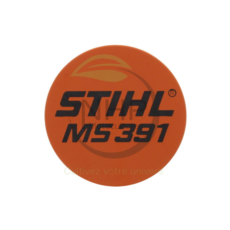 PLAQUE MATRICULE MS391 STIHL 11409671502 - 1140-967-1502 - PIECE D'ORIGINE