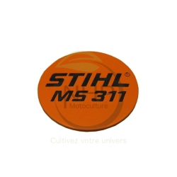PLAQUE MATRICULE MS311 STIHL 11409671501 - 1140-967-1501 - PIECE D'ORIGINE