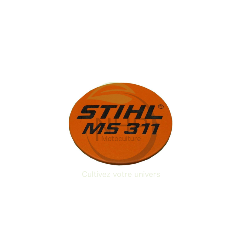 PLAQUE MATRICULE MS311 STIHL 11409671501 - 1140-967-1501 - PIECE D'ORIGINE