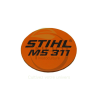 PLAQUE MATRICULE MS311 STIHL 11409671501 - 1140-967-1501 - PIECE D'ORIGINE