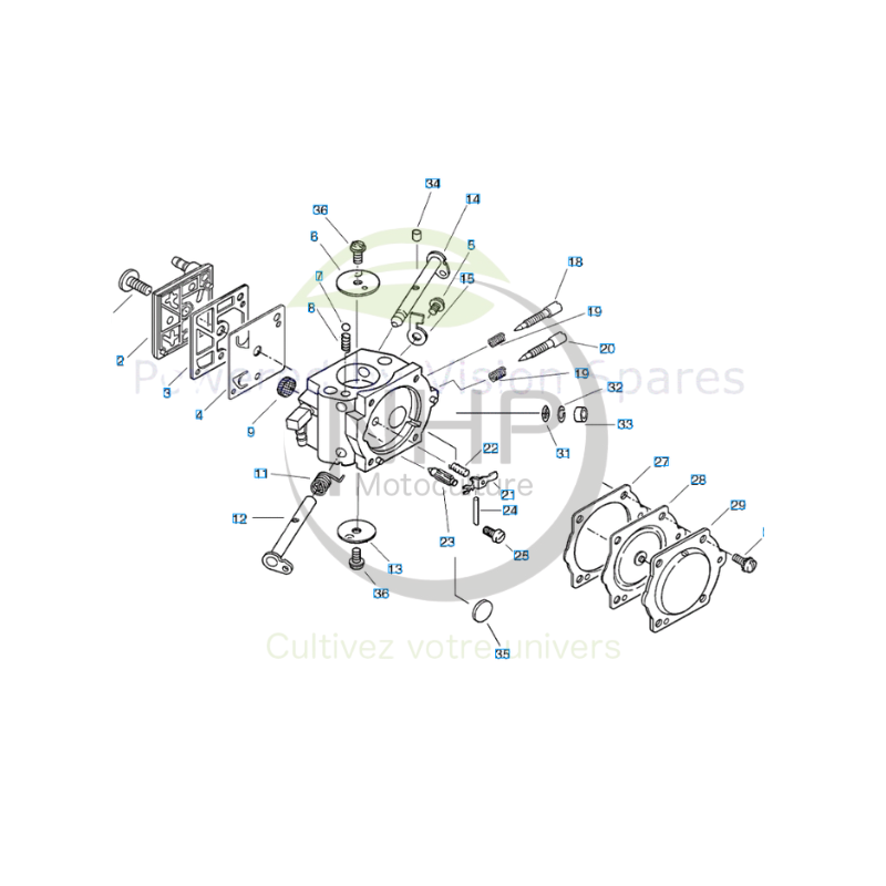 Carburateur ECHO, SHINDAIWA référence 12300032331 - PIECE D'ORIGINE