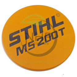 PLAQUE MATRICULE MS STIHL 11299671503 - 1129-967-1503 - PIECE D'ORIGINE