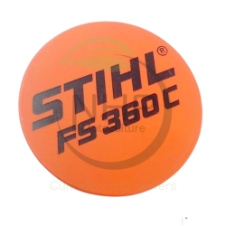 PLAQUE MATRICULE FS360C STIHL 41479671507 - 4147-967-1507 - PIECE D'ORIGINE