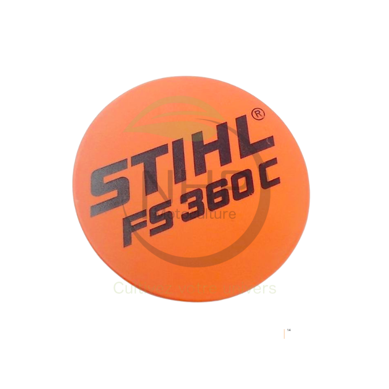 PLAQUE MATRICULE FS360C STIHL 41479671507 - 4147-967-1507 - PIECE D'ORIGINE