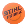 PLAQUE MATRICULE FS360C STIHL 41479671507 - 4147-967-1507 - PIECE D'ORIGINE