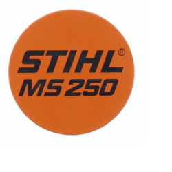 PLAQUE SIGNALETIQUE MS 250 STIHL 11239671514 - 1123-967-1514 - PIECE D'ORIGINE