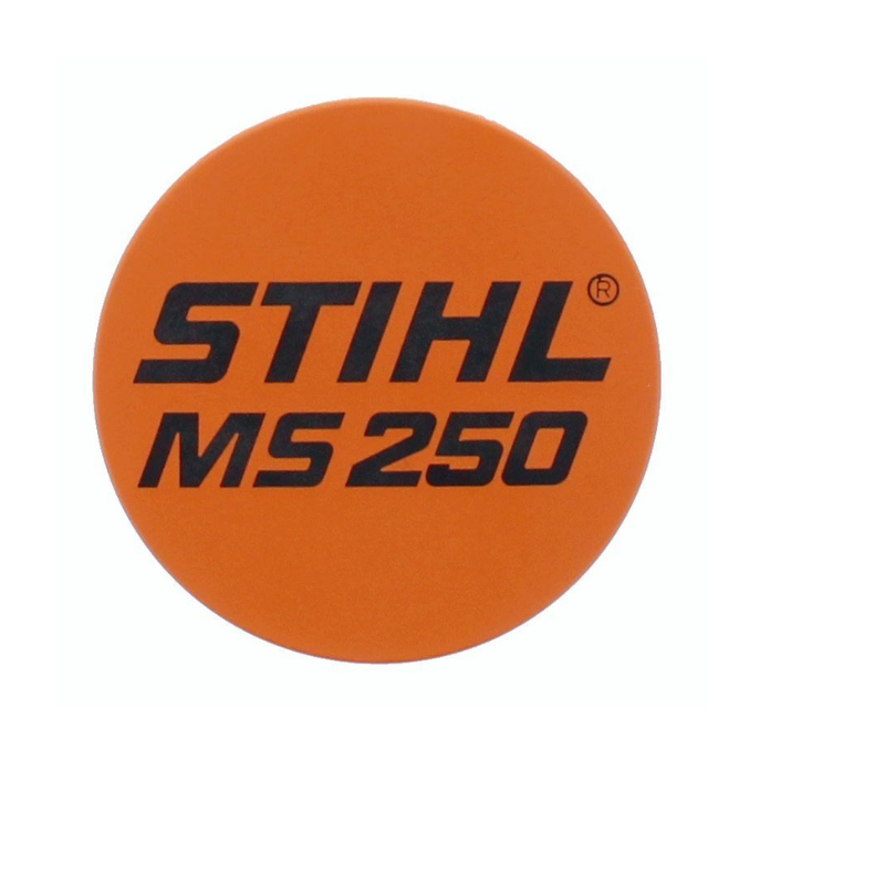 PLAQUE SIGNALETIQUE MS 250 STIHL 11239671514 - 1123-967-1514 - PIECE D'ORIGINE