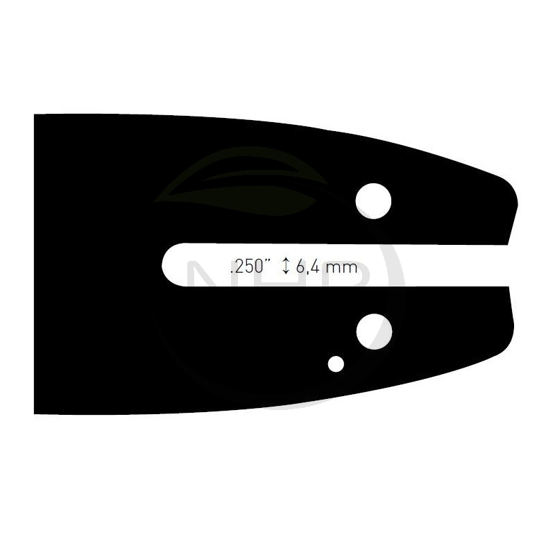 Guide chaîne tronçonneuse GARDEN GD33, 35, 40, 45, 245, 40cm, 16", pas 3/8LP, jauge 1.3 mm, 0.050, 55 maillons, 55 entraîneurs