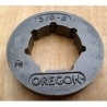 Bague pignon chaîne tronçonneuse DOLMAR 120, 120SUPER, 122, 122SL, 123, 133, 143, OREGON 22273, 3/8", 8 dents, 7 cannelures