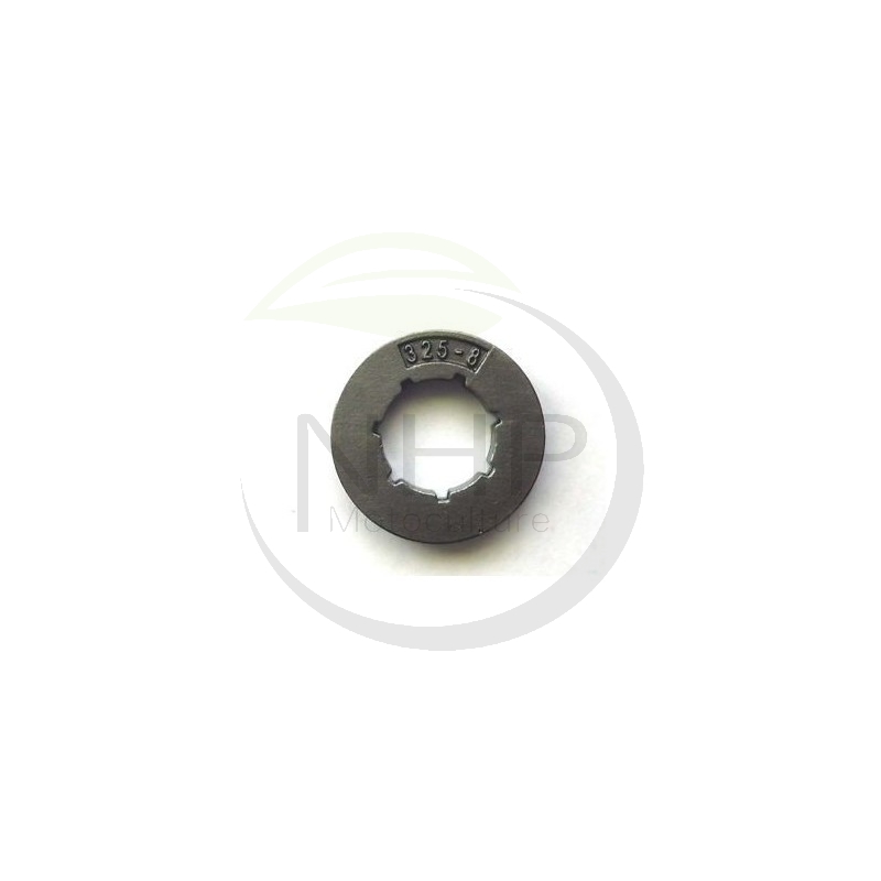 Bague pignon chaîne tronçonneuse PARTNER 400, 500, 540, 545, P48, P49V, P5000, .325", 8 dents, 7 cannelures