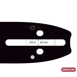 Guide chaine tronçonneuse OREGON 120SXEA095, 30cm, pas 3/8LP, .050, 1,3mm, 45 maillons, 45 entraineurs