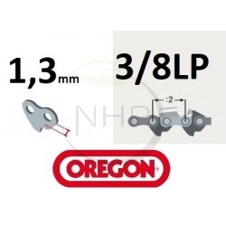 Guide chaine tronçonneuse HUSQVARNA 334, 334T, 335XPT, 338, 338XPT, 525P, 525P4S, OREGON 160SXEA095, 40cm, pas 3/8LP, .050, 1,3m