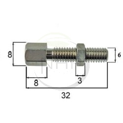 Vis de réglage câble M6 x 23mm