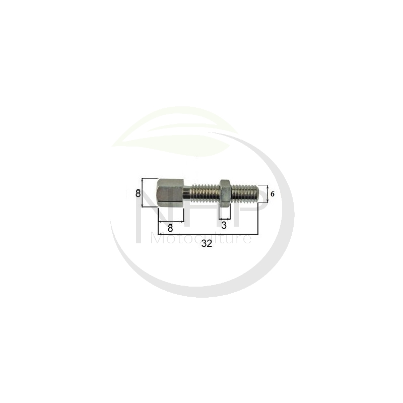 Vis de réglage câble M6 x 23mm