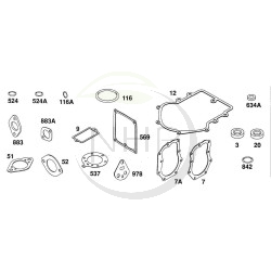 KIT JOINT MOTEUR BRIGGS ET STRATTON 495868 - 394501 - 491856
