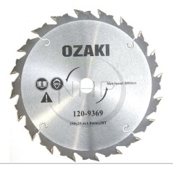 Disque débroussailleuse au carbure 20 dents, alésage 25,40mm