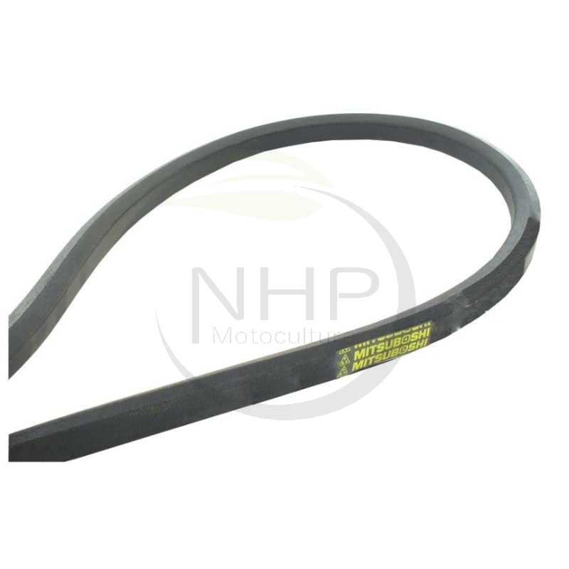 Courroie lisse hexagonale BB112, section 17x3mm, longueur 2950mm