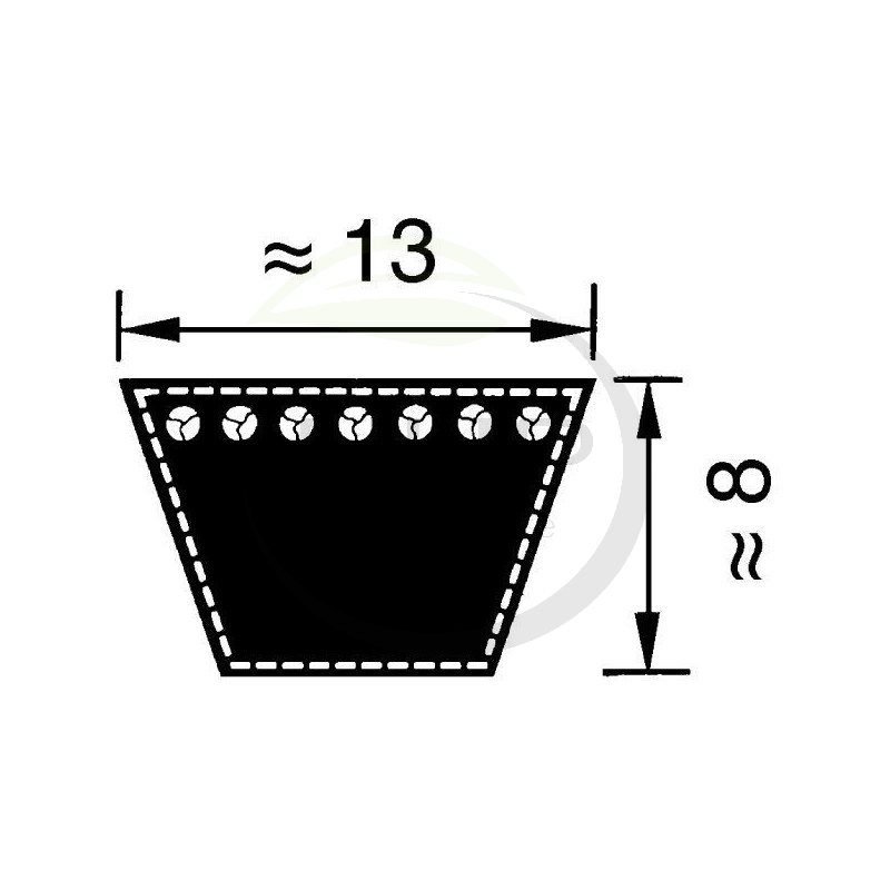 Courroie tracteur tondeuse STIGA 1134-9036-01, 1134903601, 9585-0083-00, 9585008300