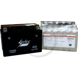 Batterie quad, scooter, moto YTX9-BS, FTX9-BS avec acide + à gauche, 8 Ah, 12V