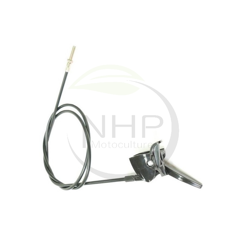 CABLE EMBRAYAGE AVEC MANETTE MOTOCULTEUR MOTOBINEUSE PUBERT 0308040028 - MB 25H - MB 31H - MB 33R - SUBARU EHO 35