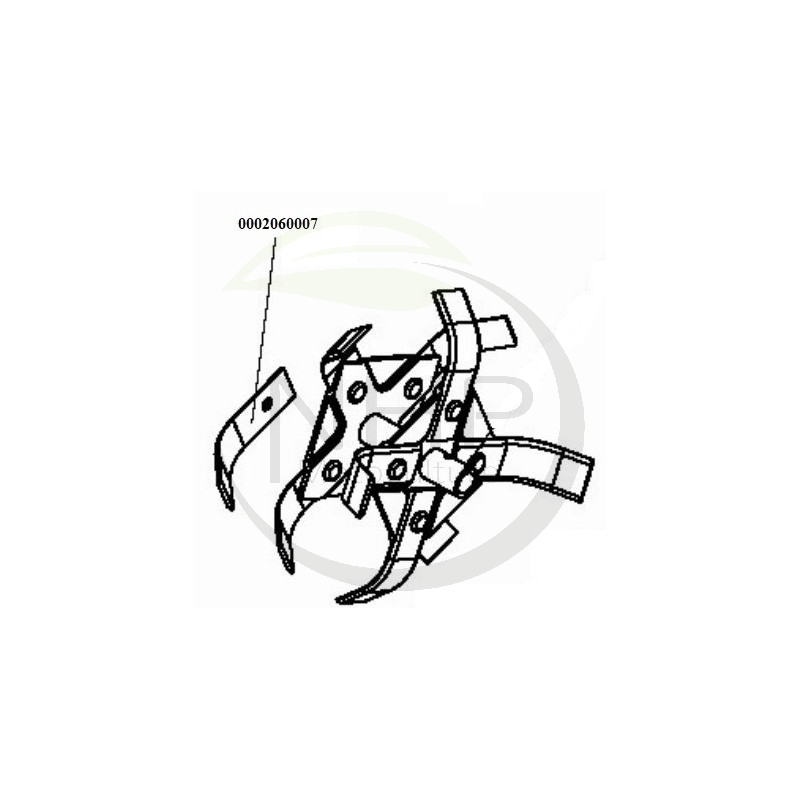 Couteau fraise extérieur de motoculteur et motobineuse PUBERT 0002060007, MB 25H, MB 31H, MB 33R, GX25, GX31, EHO 35