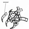 Couteau fraise extérieur de motoculteur et motobineuse PUBERT 0002060007, MB 25H, MB 31H, MB 33R, GX25, GX31, EHO 35