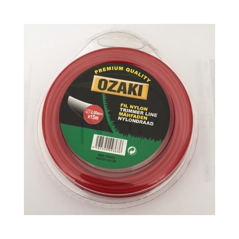 Coque 9 mètres fil nylon rond OZAKI 3mm
