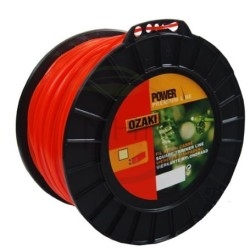 Rouleau fil nylon débroussailleuse CARRE 2.7mm, longueur 170 mètres