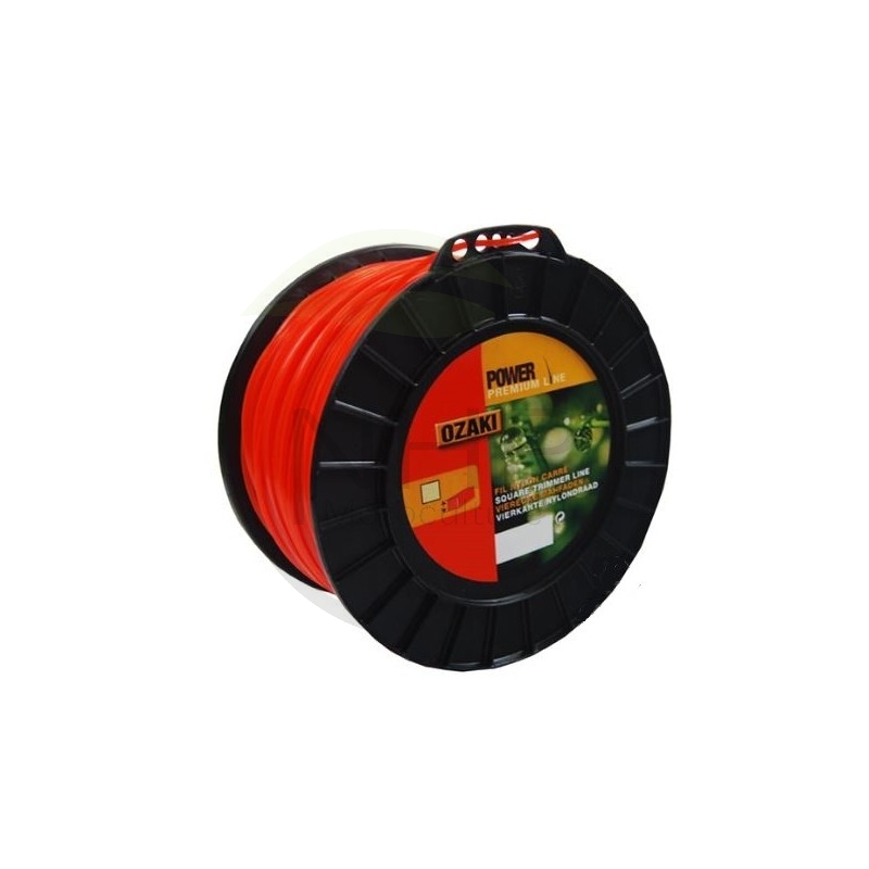 Rouleau fil nylon débroussailleuse CARRE 2.7mm, longueur 170 mètres