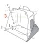 Chassis supérieur de bac de ramassage GGP - STIGA - CASTELGARDEN - SENTAR - ALPINA - 82800014/1